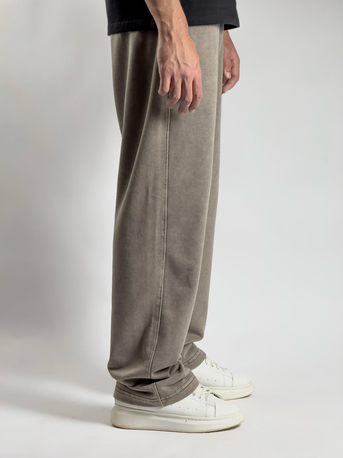 GLOUZ unique sweatpants - BROWN WASHED