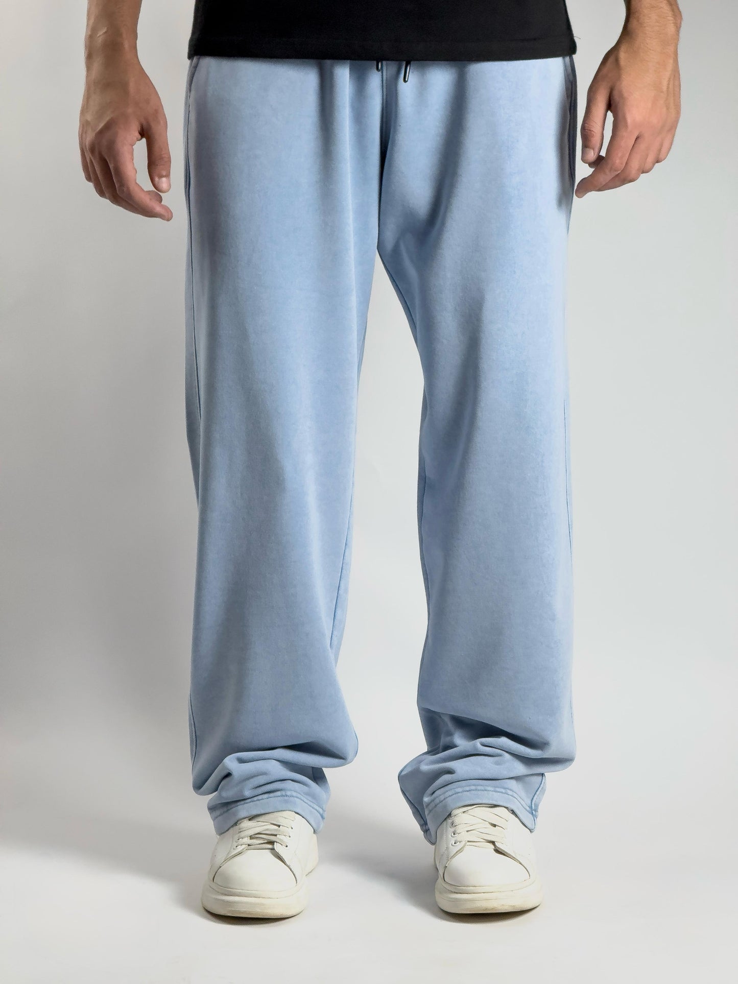GLOUZ unique sweatpants - WASHED BABY BLUE