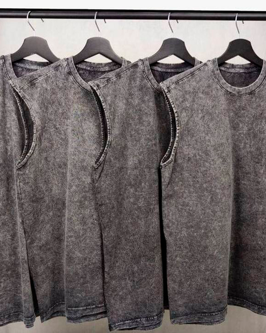 GLOUZ uniqque leeveless tee - PLAIN