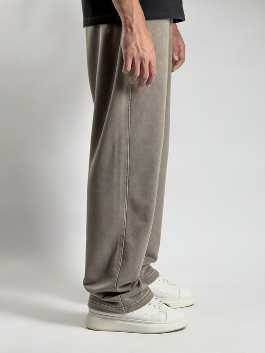 GLOUZ unique sweatpants - BROWN WASHED
