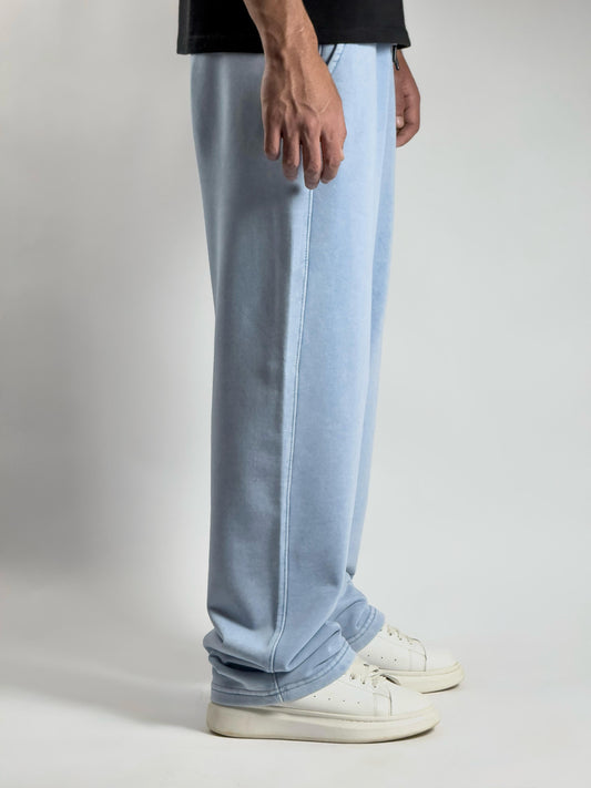 GLOUZ unique sweatpants -  WASHED BABY BLUE