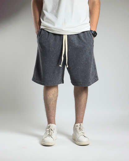 GLOUZ unique shorts - GRAY WAHSED