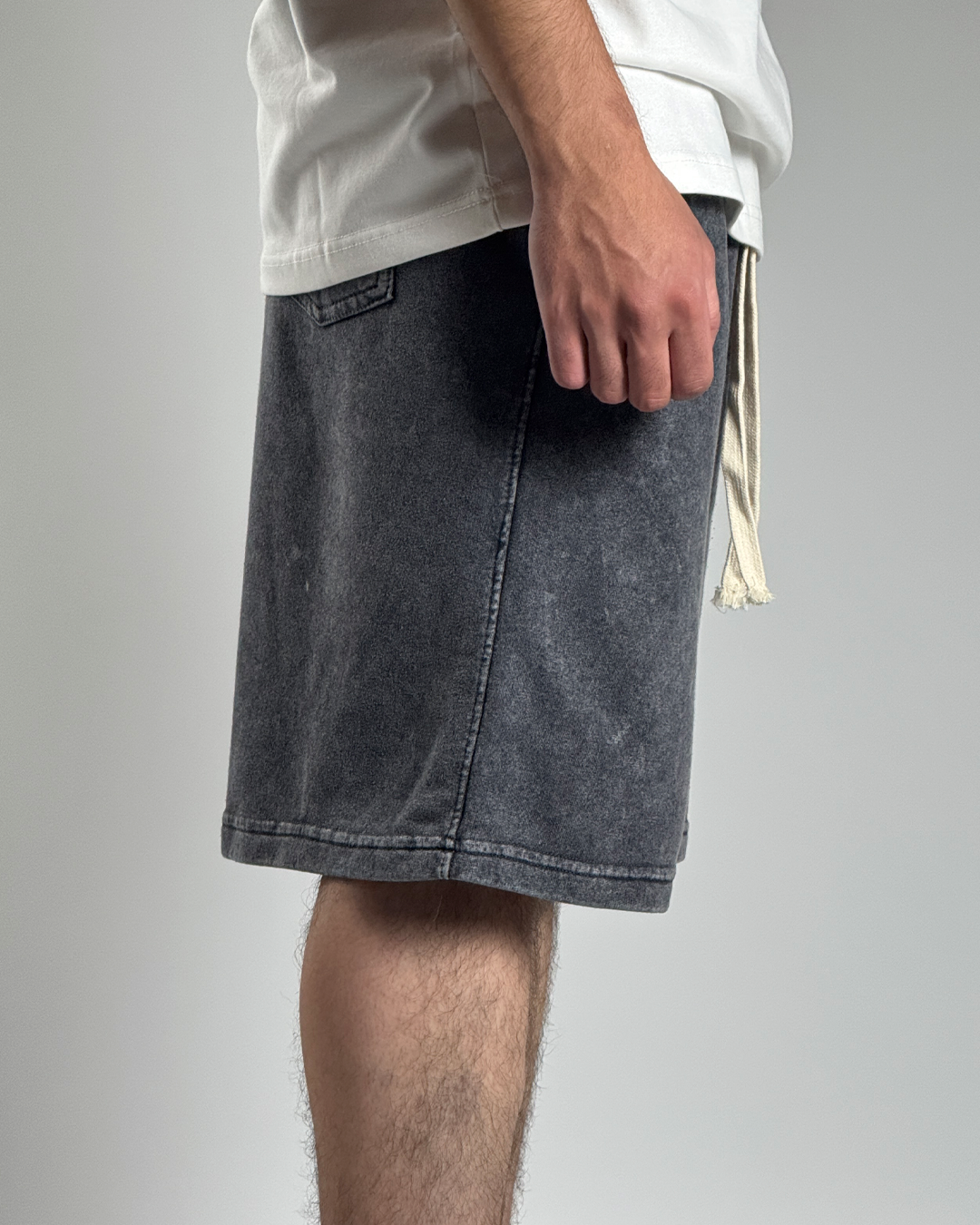 GLOUZ unique shorts - GRAY WAHSED