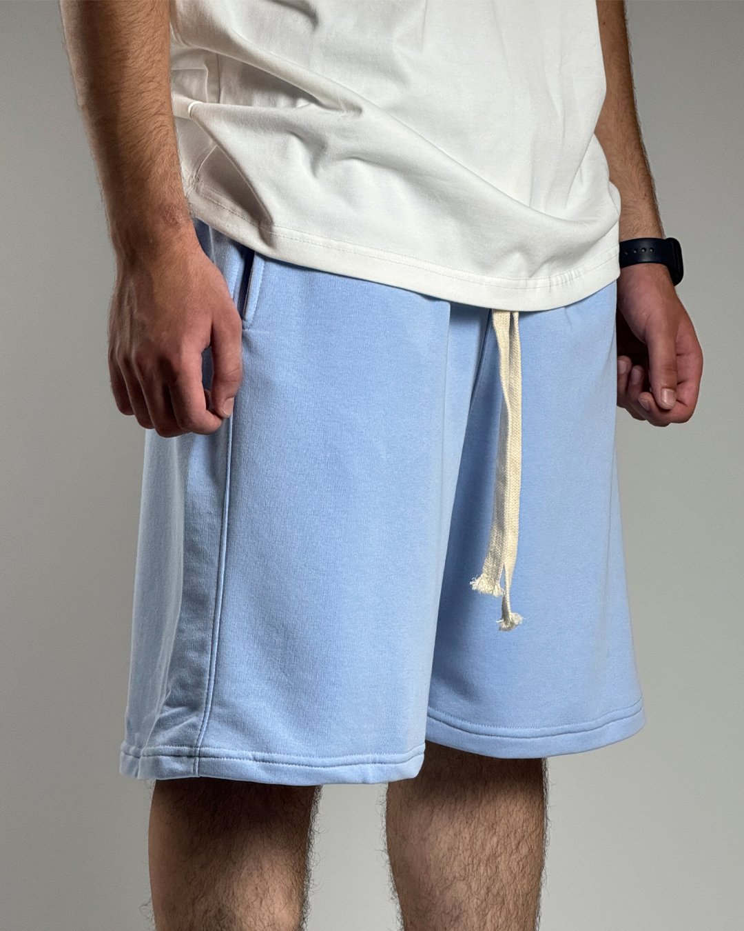 GLOUZ unique shorts -  BABY BLUE