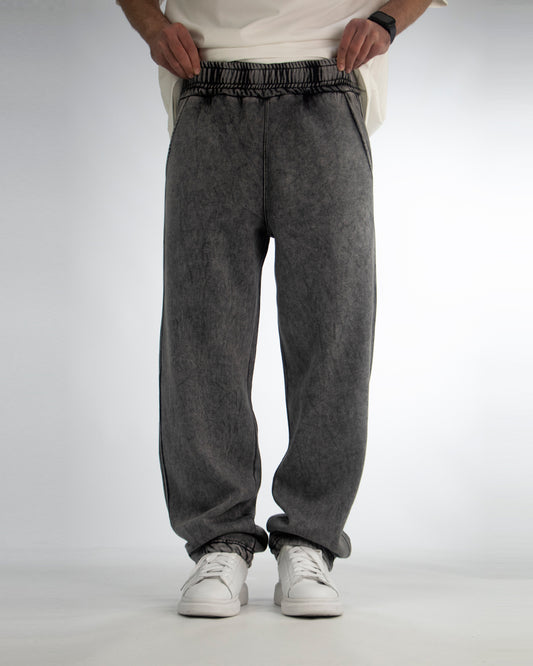 GLOUZ'S HEAVY sweatpants — WASHED GRAY