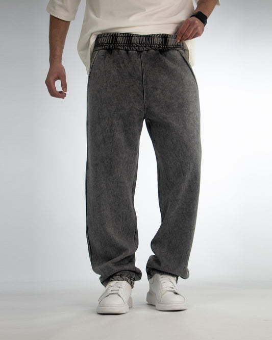 GLOUZ'S HEAVY sweatpants — WASHED GRAY