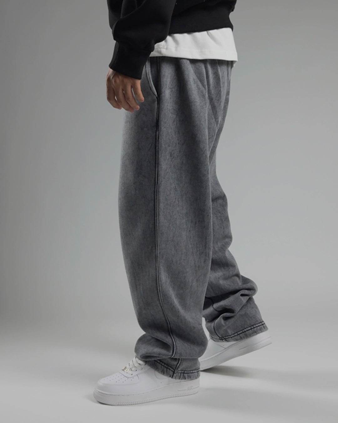 GLOUZ'S sweatpants — WASHED GRAY