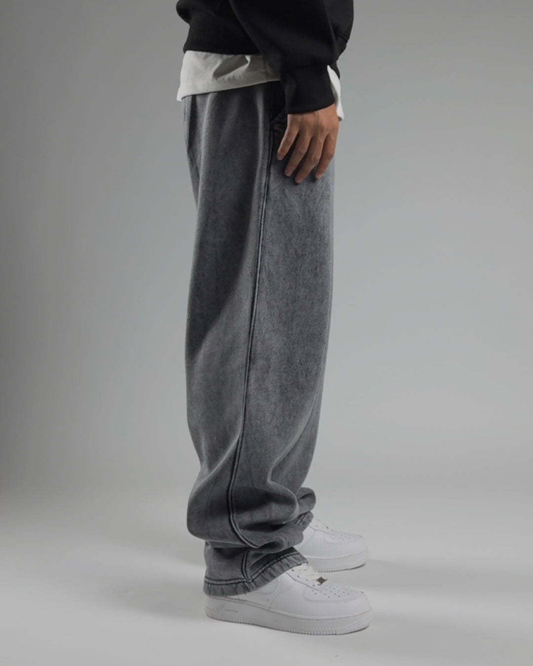GLOUZ'S sweatpants — WASHED GRAY