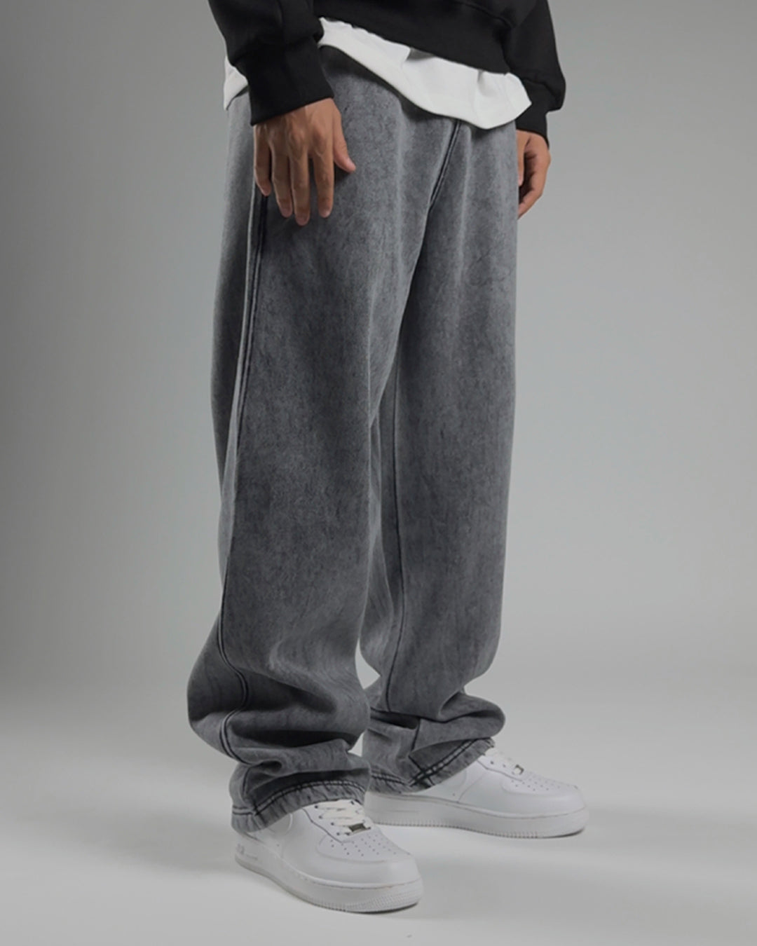 GLOUZ'S sweatpants — WASHED GRAY