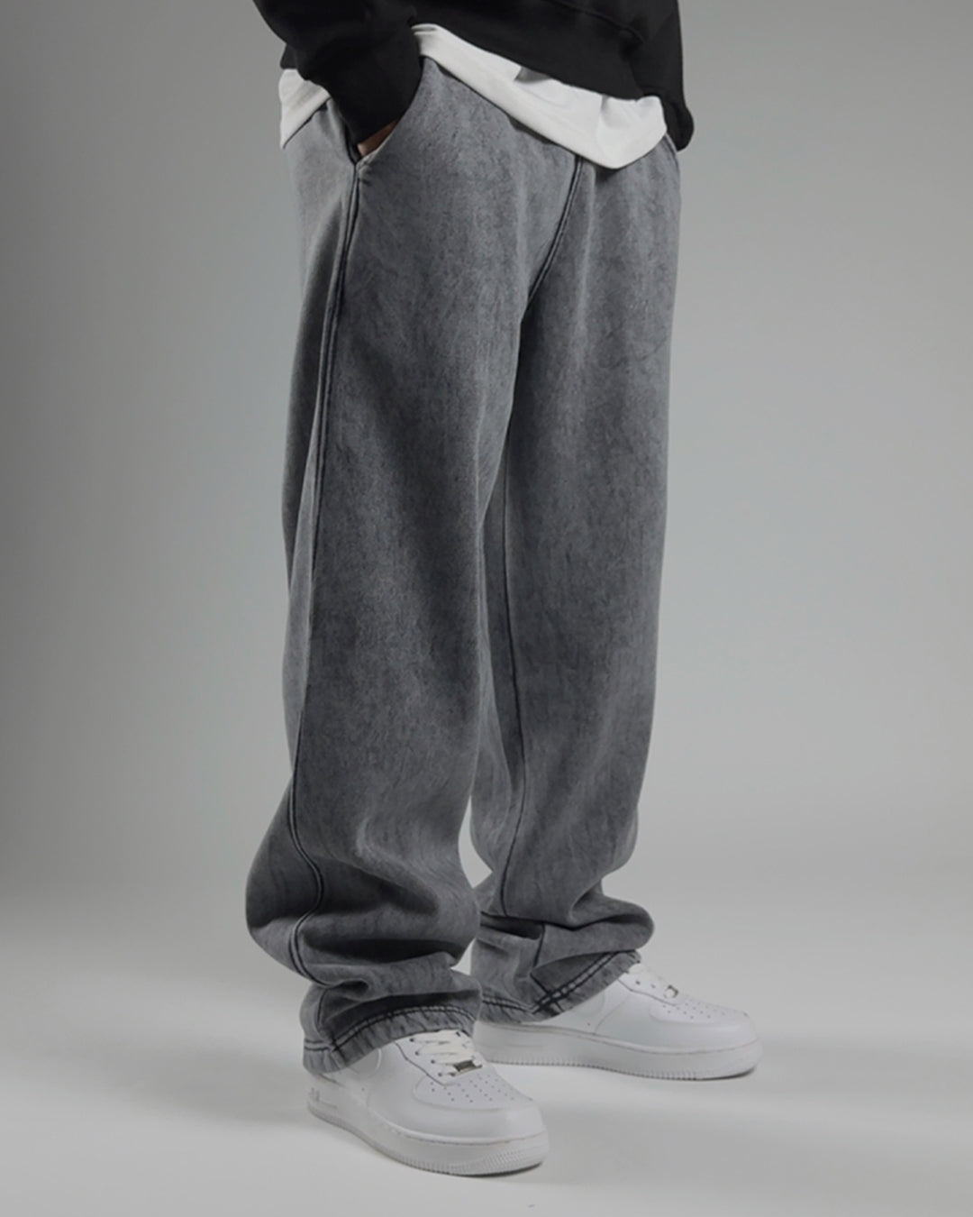 GLOUZ'S sweatpants — WASHED GRAY