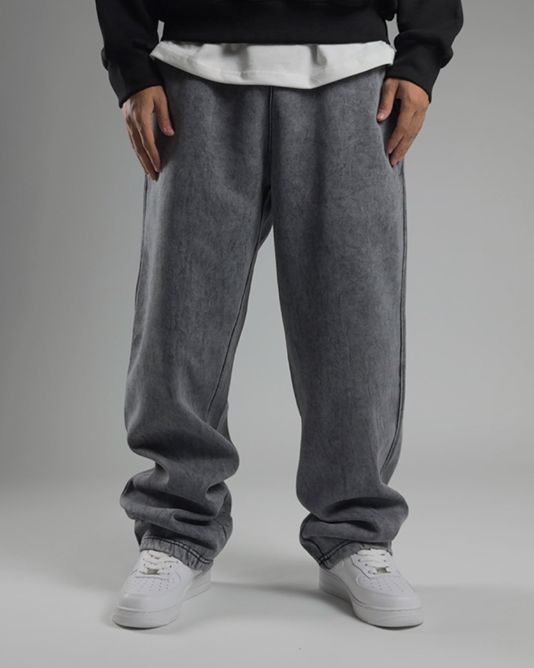GLOUZ'S sweatpants — WASHED GRAY