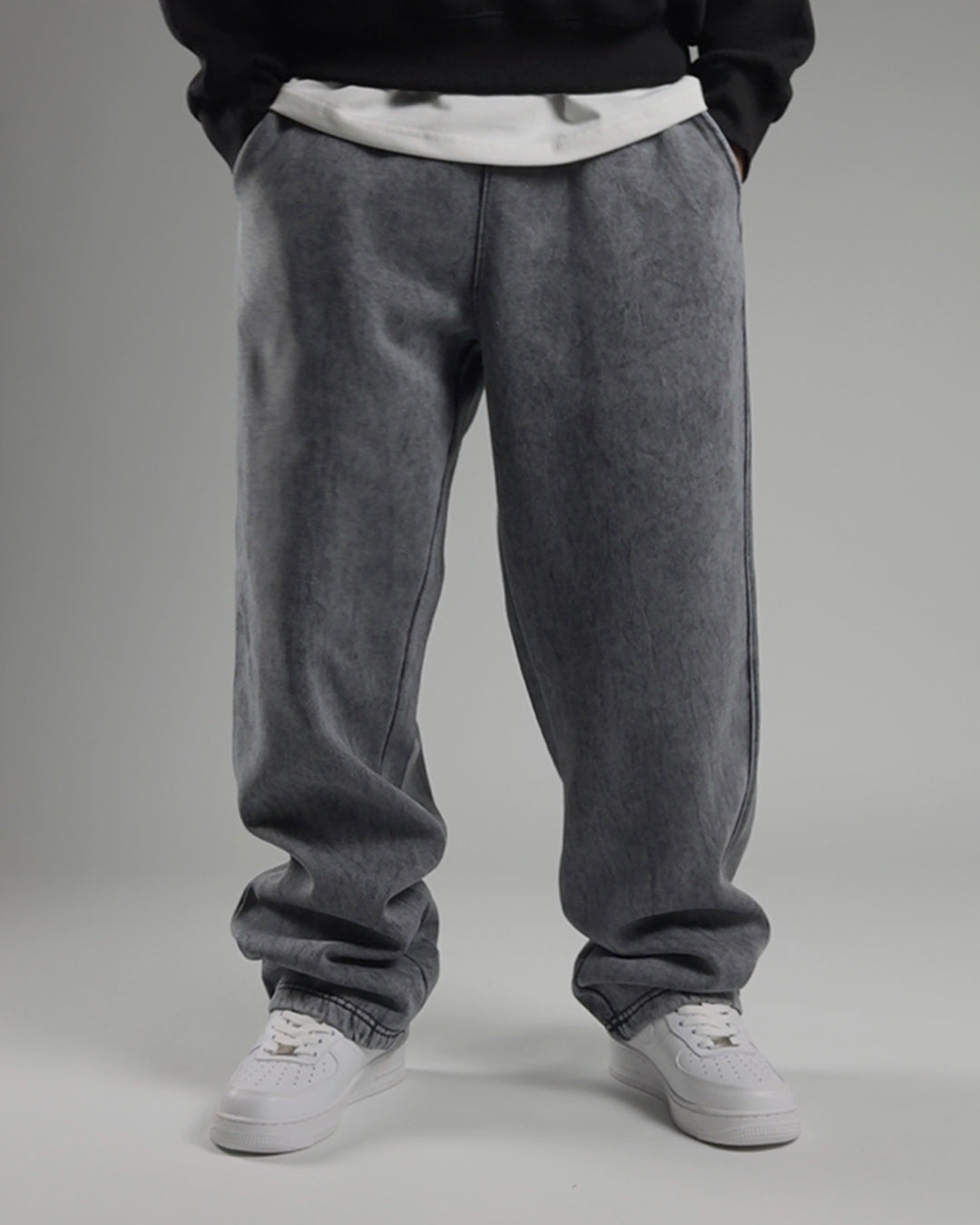 GLOUZ'S sweatpants — WASHED GRAY